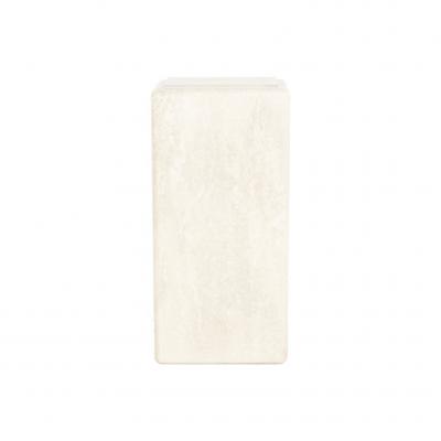 Illuminating Faux Travertine Pedestal