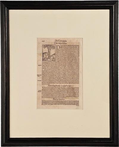 Illustrated Page from a Treatise Germany circa 1700