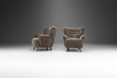Ilmari Lappalainen Laila Armchairs by Ilmari Lappalainen attr for Asko Finland 1950s