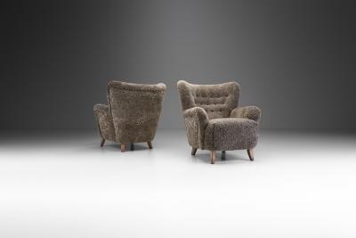 Ilmari Lappalainen Laila Armchairs by Ilmari Lappalainen attr for Asko Finland 1950s