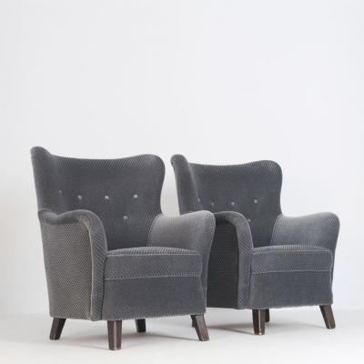 Ilmari Lappalainen Pair Of Ilmari Lappalainen Laila Armchairs Model 238 Asko 1960s