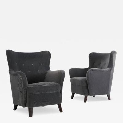 Ilmari Lappalainen Pair Of Ilmari Lappalainen Laila Armchairs Model 238 Asko 1960s