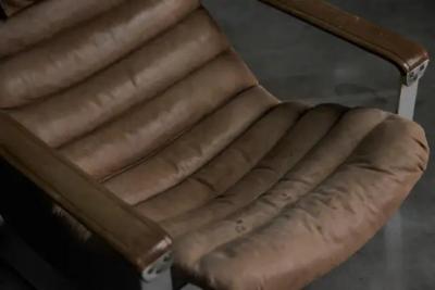 Ilmari Lappalainen Pulkka Lounge Chair with Ottoman by Ilmari Lappalainen for Asko Finland 1960s