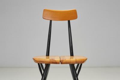 Ilmari Tapiovaara Ilmari Tapiovaara Four Pirkka Dining Chairs for Laukaan Puu Finland 1950s
