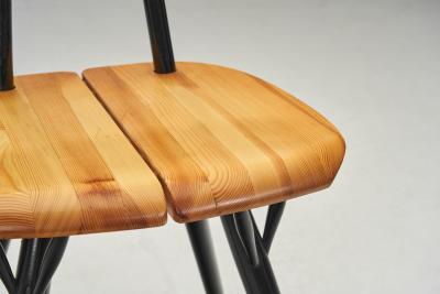 Ilmari Tapiovaara Ilmari Tapiovaara Four Pirkka Dining Chairs for Laukaan Puu Finland 1950s