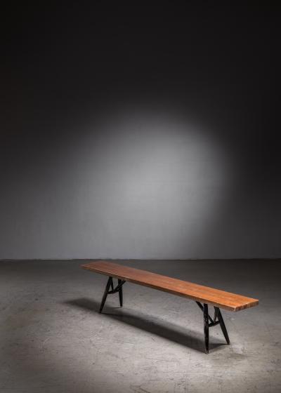 Ilmari Tapiovaara Ilmari Tapiovaara bench for Laukaan Puu Finland 1950s