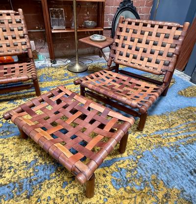 Ilmari Tapiovaara Lounge Chair and Ottoman by Ilmari Tapiovaara for Paolo Arnaboldi 1970s