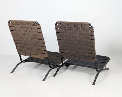 Ilmari Tapiovaara Pair of Commissioned Ilmari Tapiovaara Lounge Chairs Sheepskin Merivaara 1950s