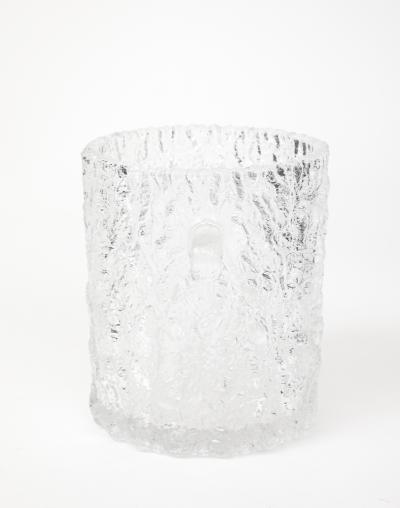 Ilmari Tapiovaara Tapio Wirkkala Crystal Ice Bucket with Tongs Finland 1950s