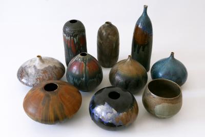 Ilse Ludwig Korbel Vintage Studio Pottery Ceramic Vase No 01 by Ilse Ludwig Korbel Germany 1984