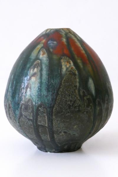 Ilse Ludwig Korbel Vintage Studio Pottery Ceramic Vase No 09 by Ilse Ludwig Korbel Germany 1986