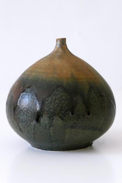 Ilse Ludwig Korbel Vintage Studio Pottery Ceramic Vase No 10 by Ilse Ludwig Korbel Germany 1984