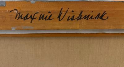 Ilya Bolotowsky Overscale Hard Edge Abstract Painting after Ilya Bolotowsky Signed Whiniak