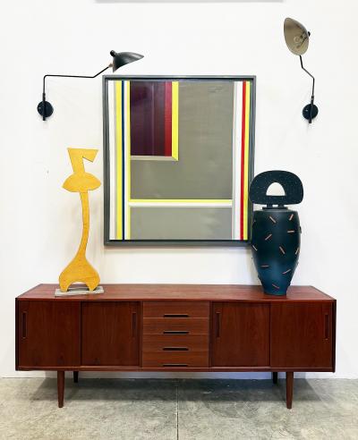 Ilya Bolotowsky Overscale Hard Edge Abstract Painting after Ilya Bolotowsky Signed Whiniak