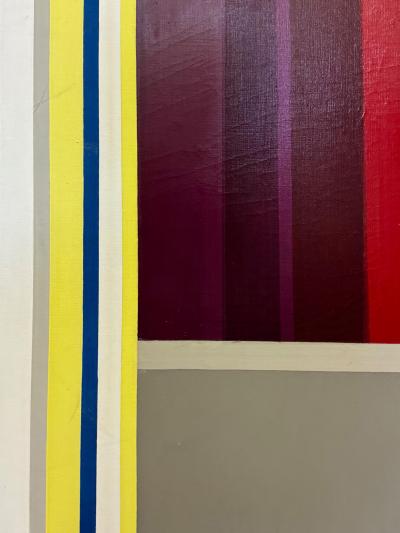 Ilya Bolotowsky Overscale Hard Edge Abstract Painting after Ilya Bolotowsky Signed Whiniak