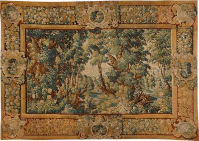 Immense 17th Century Flemish wool verdure tapestry