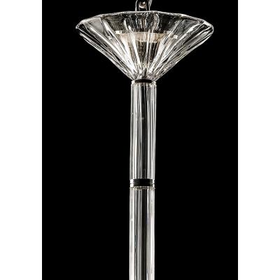 Imperial Trasparent and Gold Rigadin Murano Glass Chandelier