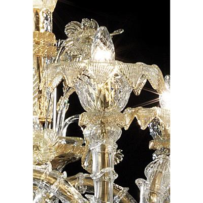Imperial Venetian C Rezzonico Gold Murano Glass Luxury Chandlier