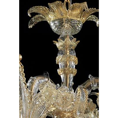 Imperial Venetian C Rezzonico Gold Murano Glass Luxury Chandlier