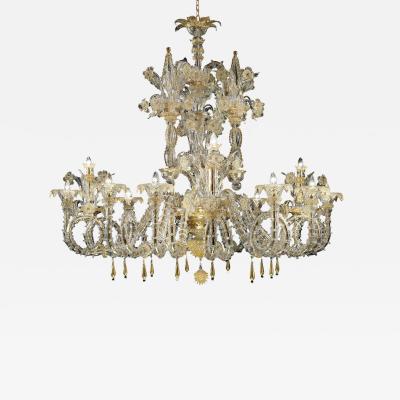 Imperial Venetian C Rezzonico Gold Murano Glass Luxury Chandlier