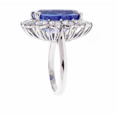 Important 17 Carat GIA Cert Ceylon Sapphire Diamond Ring