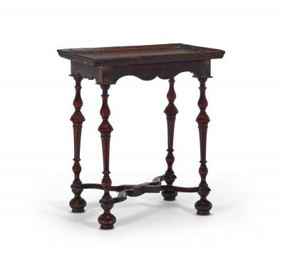 Important 17th Century William and Mary Oak Silver Table Provenance Met Museum