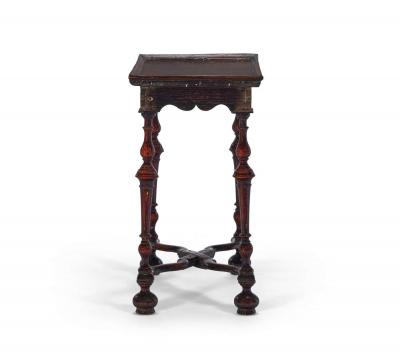 Important 17th Century William and Mary Oak Silver Table Provenance Met Museum