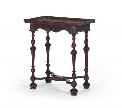 Important 17th Century William and Mary Oak Silver Table Provenance Met Museum