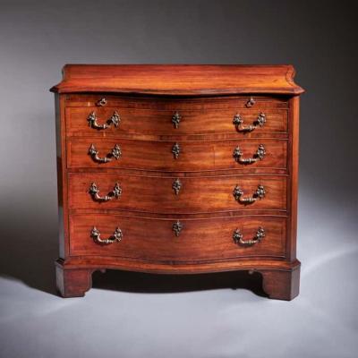Important 18th Century Goncalo Alves Serpentine Chest Signe J N Teague 1779