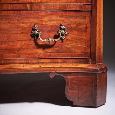 Important 18th Century Goncalo Alves Serpentine Chest Signe J N Teague 1779