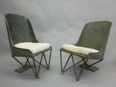 Important Early Prototype French Helicopter Chairs Attributed to Louis Breguet