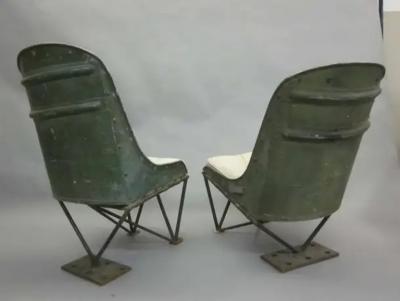 Important Early Prototype French Helicopter Chairs Attributed to Louis Breguet