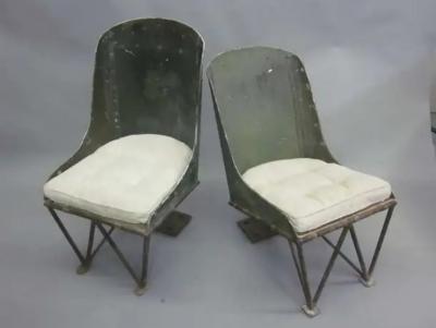 Important Early Prototype French Helicopter Chairs Attributed to Louis Breguet