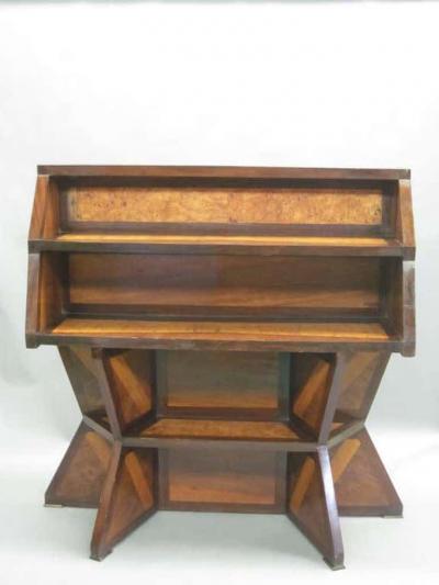 Important Italian Futurist Secretary Desk Etagere Attr to Giacomo Balla