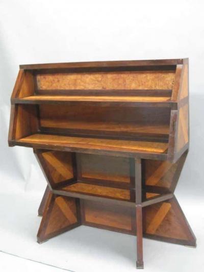 Important Italian Futurist Secretary Desk Etagere Attr to Giacomo Balla