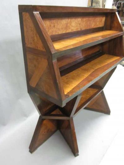 Important Italian Futurist Secretary Desk Etagere Attr to Giacomo Balla