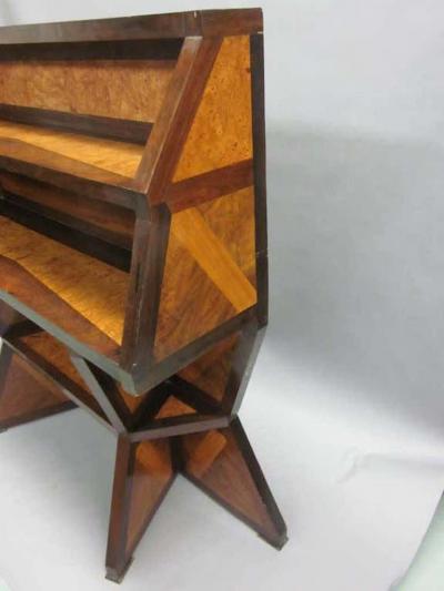 Important Italian Futurist Secretary Desk Etagere Attr to Giacomo Balla