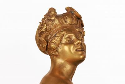 Important Monumental Art Nouveau Ormolu Mounted Ceramic Exhibition Vase