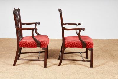 Important Pair of George II Armchairs