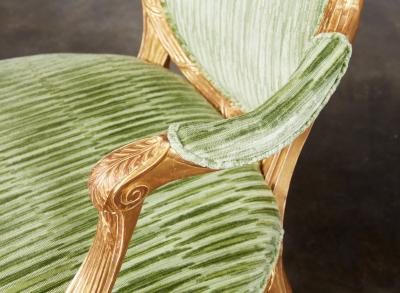 Important Pair of George III Giltwood Armchairs attr John Linnell c 1775