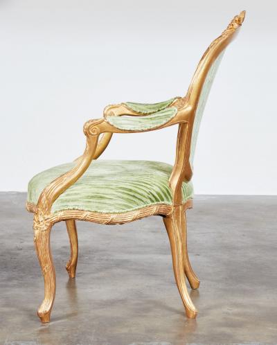 Important Pair of Georgian Gilt Armchairs