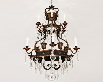 Important Renaissance style chandelier France circa 1900 1920