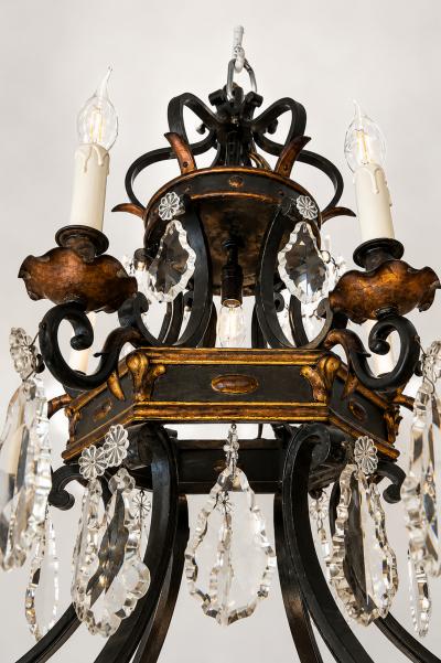 Important Renaissance style chandelier France circa 1900 1920