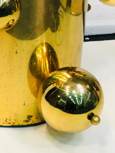 Important Unusual Brass Center or Accent Table with Unusual Design