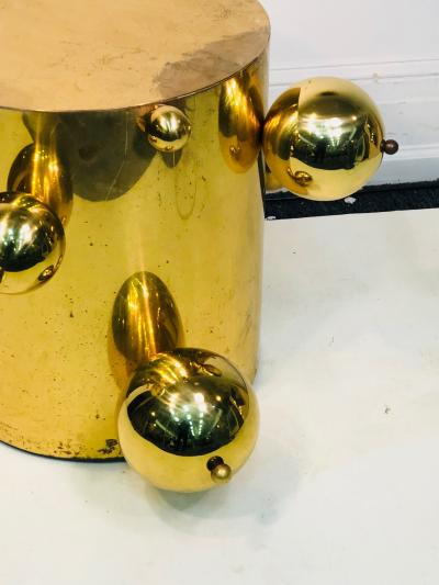 Important Unusual Brass Center or Accent Table with Unusual Design