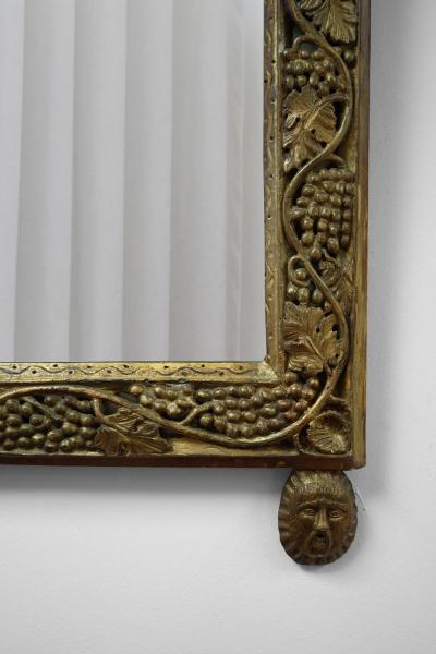 Important gilded wood mirror XXth c 