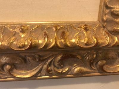 Impressionist Decorative Water Color in a Fine Gilt Frame Signed