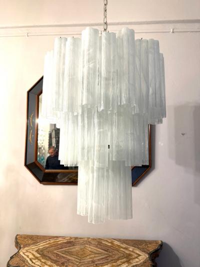 Impressive Alabaster Effect Murano Glass Tronchi Chandelier