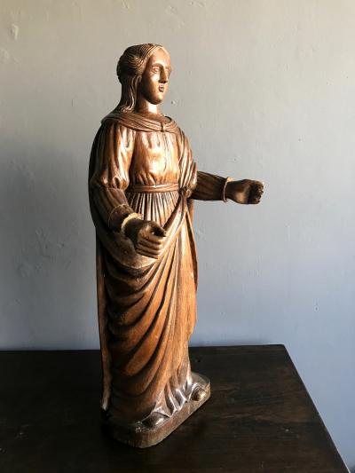 Impressive Antique Carved Santo