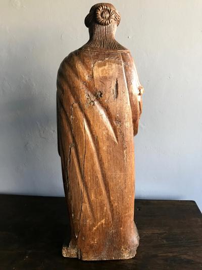 Impressive Antique Carved Santo